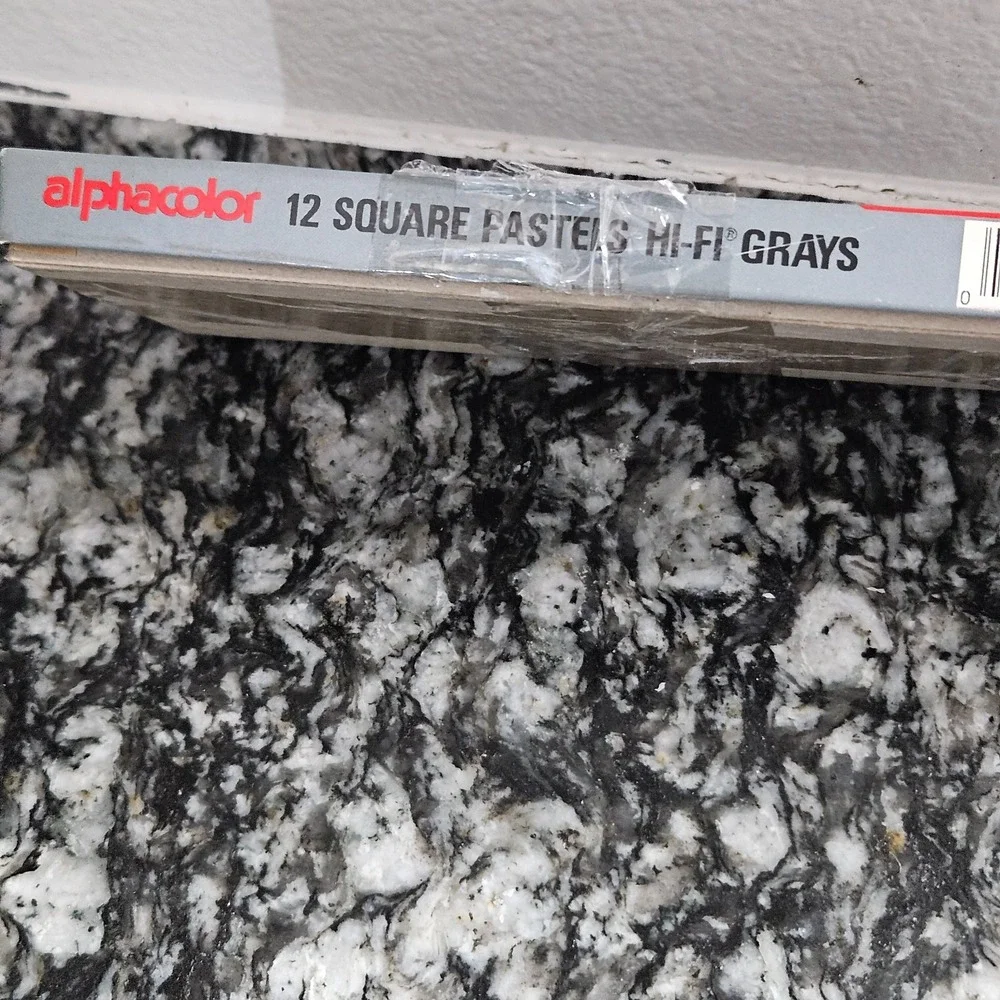Weber Costello Alphacolor Square‎ Pastels 12 Hi-Fi Grays  Art Chalk Sticks